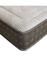 Cama americana Forli bio queen + colchón + 2 almohadas visco 100% + 1 protector